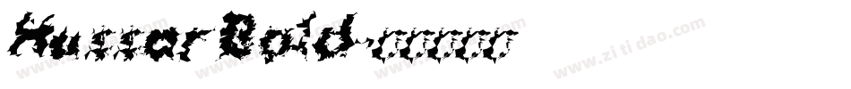 Hussar Bold字体转换